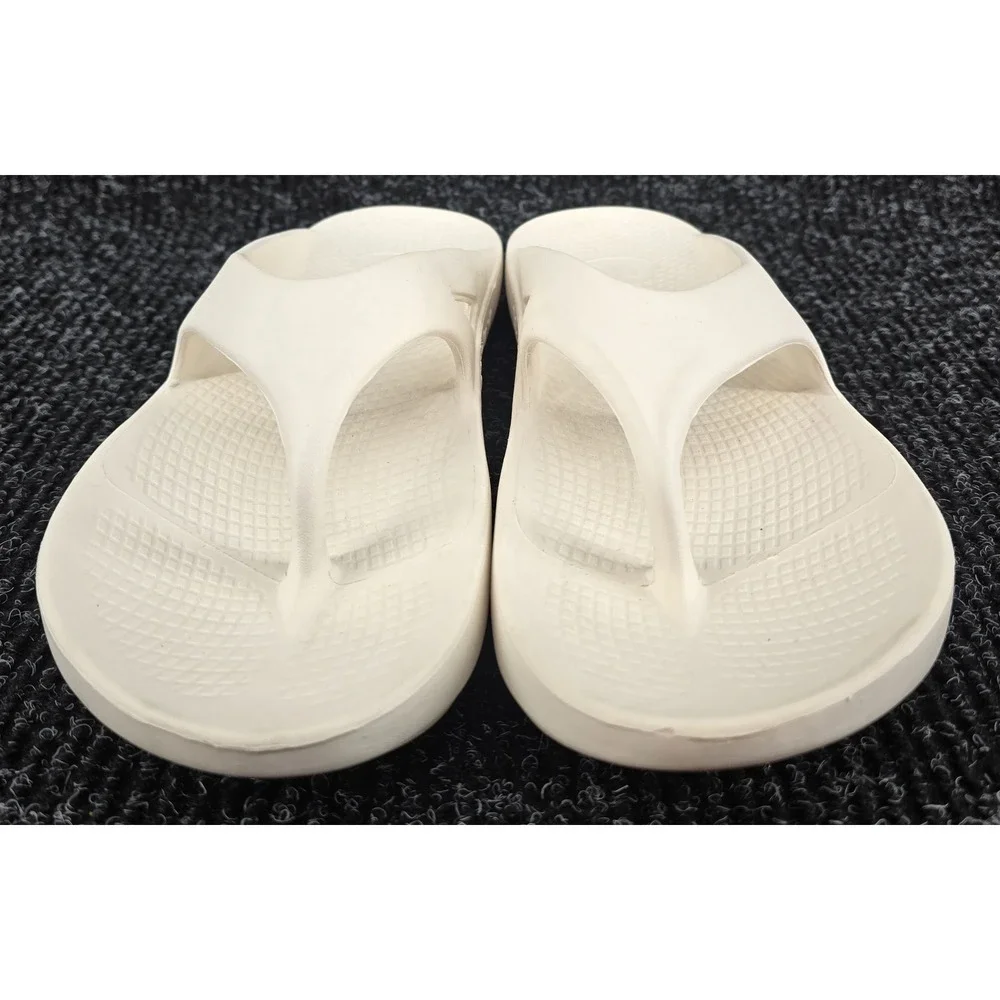 Hurley Injection Flip-Flop Men's 10 Cream Cushy Thong Sandal Beach Coastal‎